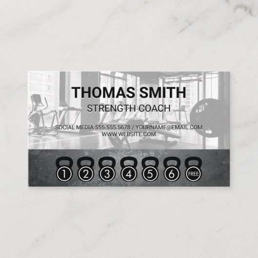 Ketelbellen | Punch Kaart | krachtcoach Klantenkaartje (Voorkant)