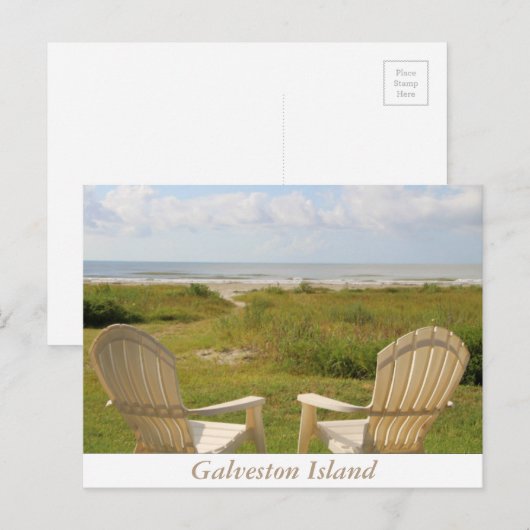 Ketelers op het Briefkaart van Galveston (Voorkant / Achterkant)