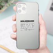Ketelfabrikant Noun Definition Professional Worker Sticker (Telefoon)