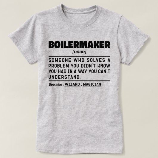 Ketelfabrikant Noun Definition Professional Worker T-shirt (Design voorkant)
