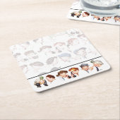 Keten van Gossip 4 Kartonnen Onderzetters (Schuin)