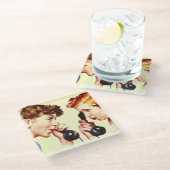 Keten van Gossip Glazen Onderzetter (Schuin)