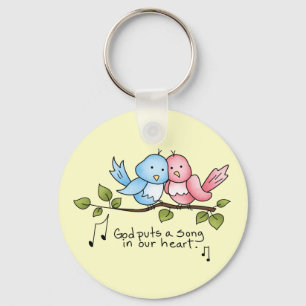 Keten van Religieuze Birdie Sleutelhanger