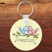 Keten van Religieuze Birdie Sleutelhanger (Voorkant)