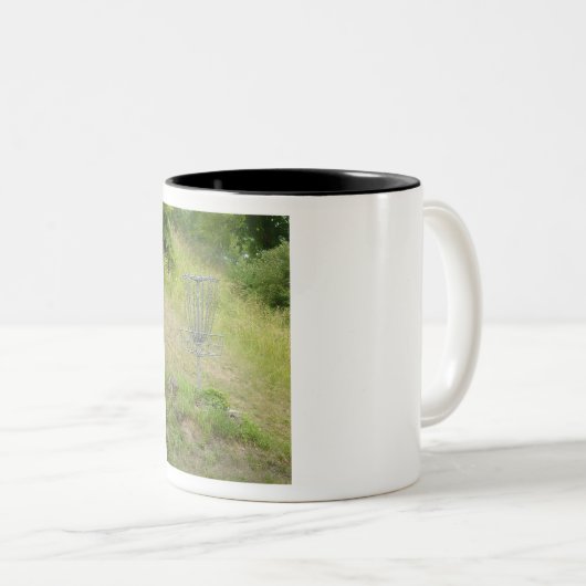 Ketens van een schijfGolfmandje Tweekleurige Koffiemok (Voorkant rechts)