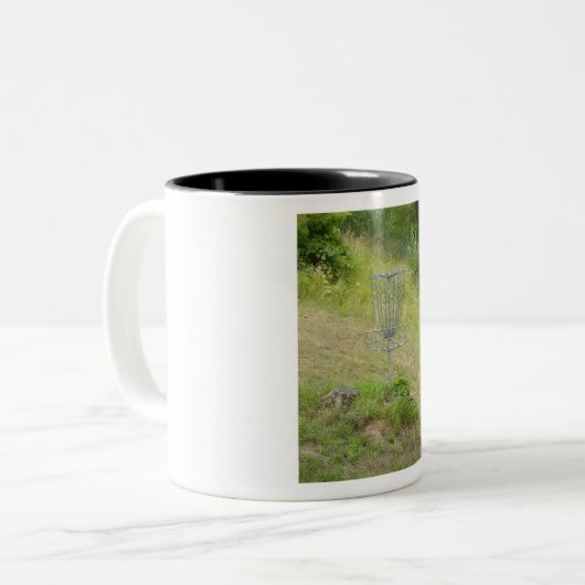 Ketens van een schijfGolfmandje Tweekleurige Koffiemok (Voorkant links)