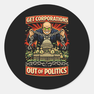 Ketens van Invloed Ronde Sticker