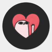 Ketnipz He Ronde Sticker (Voorkant)