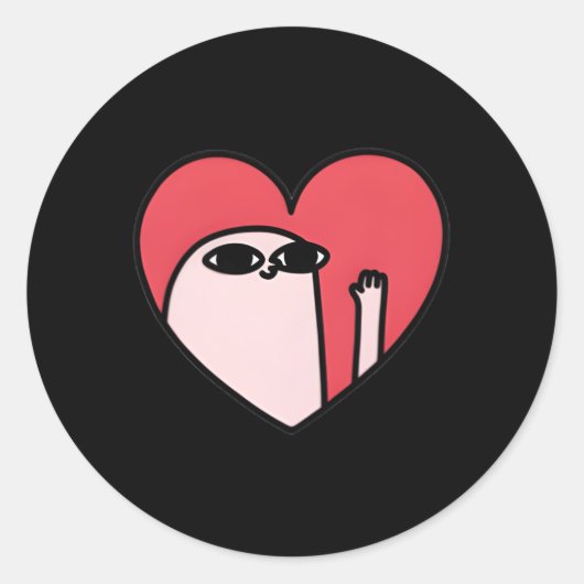 Ketnipz He Ronde Sticker (Voorkant)