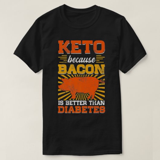 Keto Bacon is beter geschikt voor autofagy celrecy T-shirt (Design voorkant)