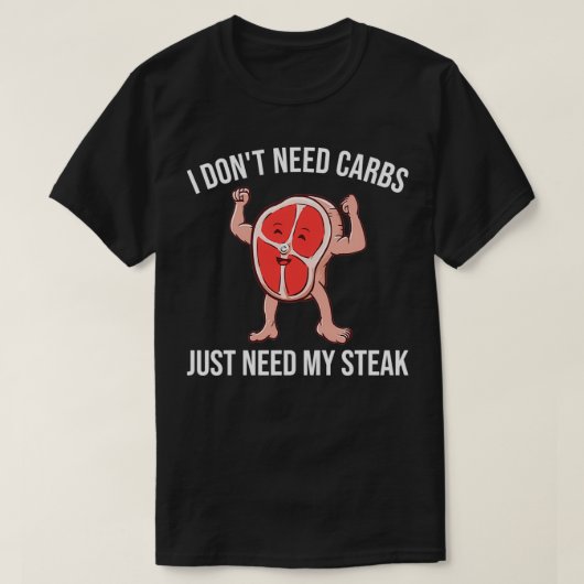Keto Carnivore Steak T-shirt (Design voorkant)