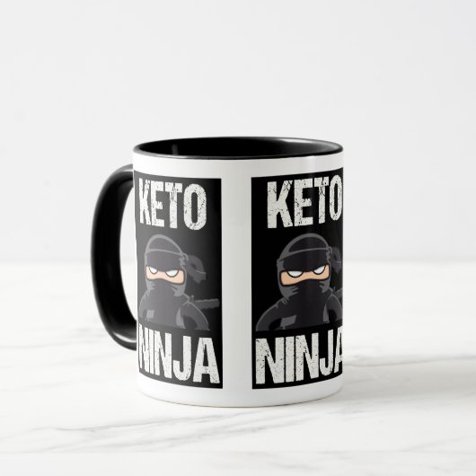 Keto Coffee Mok Keto Ninja (Voorkant links)