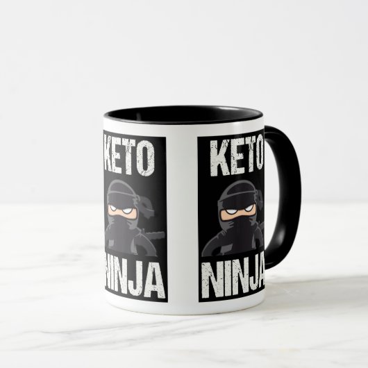 Keto Coffee Mok Keto Ninja (Voorkant rechts)