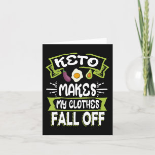 Keto Dieet Low-Carb Ketogene Ketosis Kleding Herfs Kaart