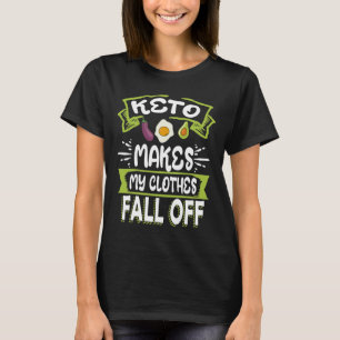 Keto Dieet Low-Carb Ketogene Ketosis Kleding Herfs T-shirt
