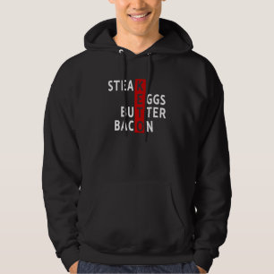 Keto Dieet Steak Eieren Boter Bacon Keto Dieet Ket Hoodie