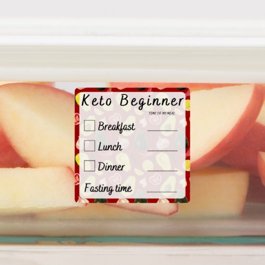 Keto Diet Beginner Recording Progress Stickers (Aangebracht)