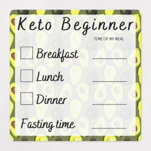 Keto Diet Beginner Recording Progress Stickers (Design 2)