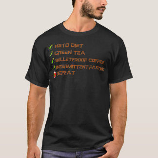 Keto Diet en kogelvrije koffie T-shirt