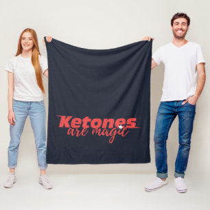 Keto Fitness Ketones zijn magisch Fleece Deken