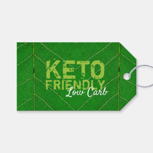 Keto Friendly Low Carb Cadeaulabel (Voorkant (Horizontaal))