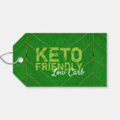 Keto Friendly Low Carb Cadeaulabel (Achterkant Horizontaal)