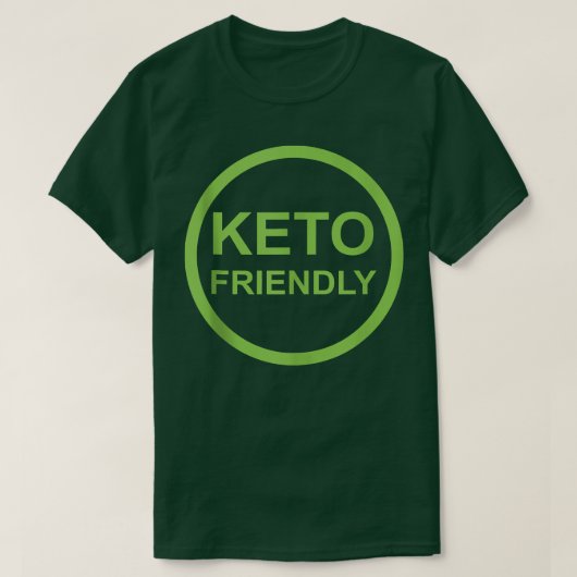 Keto Friendly Low Carb Ketogenic Lifestyle T-shirt (Design voorkant)