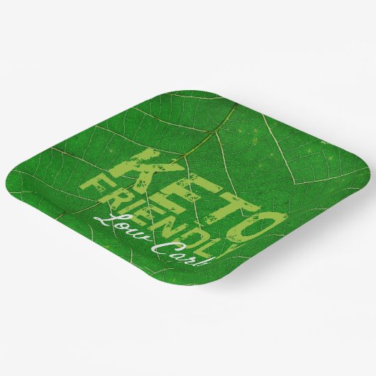 Keto Friendly Low Carb Papieren Bordje (Gebogen)