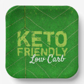 Keto Friendly Low Carb Papieren Bordje (Voorkant)