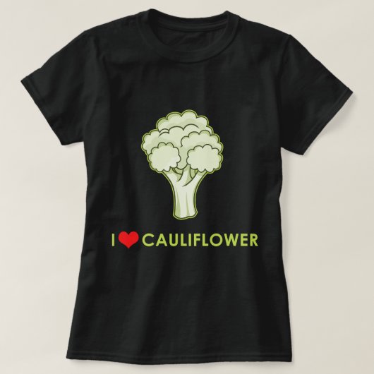 Keto Gift Shirt Ik hou van bloemkool Gezond eten (Design voorkant)