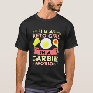 Keto Girl Ketosis Ketogene Diet Avocado Eienkaas T-shirt