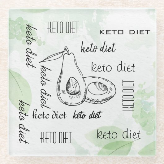 keto glazen onderzetter (Voorkant)