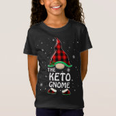 Keto Gnome Buffalo Pset Matching Family Kerstmis T-shirt (Voorkant)