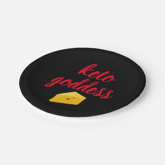 Keto Goddess Cheese Slice Papieren Bordje (Gekanteld)