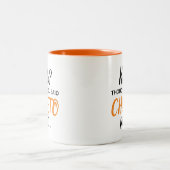 Keto? Ik dacht dat je zei: "CHEETO Diet..." Tweeto Tweekleurige Koffiemok (Center)