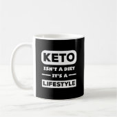 Keto is geen dieet maar een gezonde levensstijl koffiemok (Links)