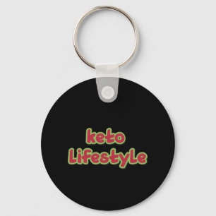 Keto Lifestyle Black Sleutelhanger