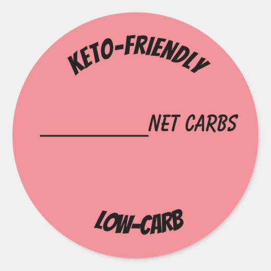 Keto Low Carb vriendelijk label thuisbakker (Voorkant)