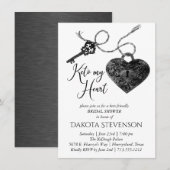 Keto My Heart | Modern Lock en Key Vrijgezellenfee Kaart (Voorkant / Achterkant)