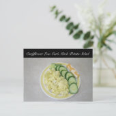 Keto Potato Salad Briefkaart (Staand voorkant)