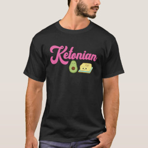 Ketonian Keto Ketogene High Fats Dieet Avocado Maa T-shirt