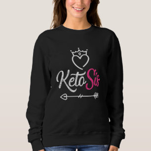 Ketose Keto Zusters Keto Levensstijl Naar Links Trui