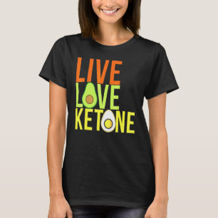 Ketose Keton Avocado Ei Keto Levensstijl T-shirt