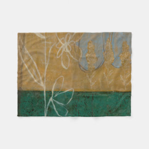 Ketsenschets met wilde bloemen en Planten Fleece Deken