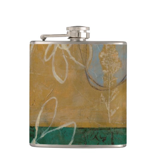 Ketsenschets met wilde bloemen en Planten Heupfles (Voorkant)