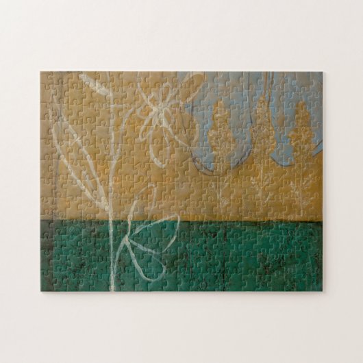 Ketsenschets met wilde bloemen en Planten Legpuzzel (Horizontaal)