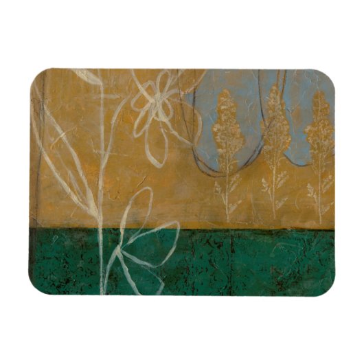 Ketsenschets met wilde bloemen en Planten Magneet (Horizontaal)