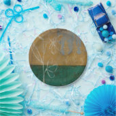 Ketsenschets met wilde bloemen en Planten Papieren Bordje (Feest)