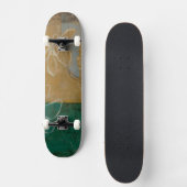 Ketsenschets met wilde bloemen en Planten Persoonlijk Skateboard (Voorkant)