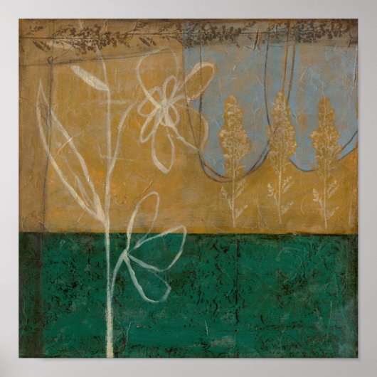 Ketsenschets met wilde bloemen en Planten Poster (Voorkant)